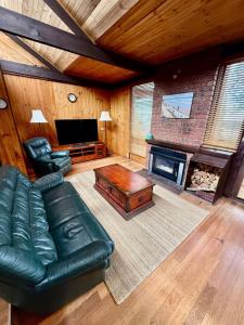 Гостиная зона в The Moona Cabin - Barwon Heads