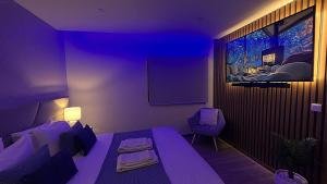 TV a/nebo společenská místnost v ubytování TOURAL HOUSE Villa + 42 fotografií