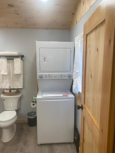 Koupelna v ubytování Split-Brook Camp