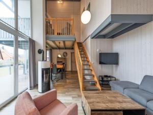 Et tv og/eller underholdning på Ferienhaus im Ferienpark Mirow