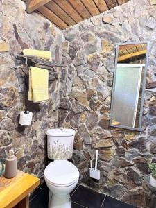 Ένα μπάνιο στο cabañas refugio quillaileo