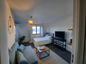 Μια τηλεόραση ή/και κέντρο ψυχαγωγίας στο Le pied à terre