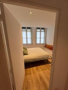 Ένα ή περισσότερα κρεβάτια σε δωμάτιο στο La Location des géants - Appartement avec terrasse +10 φωτογραφίες