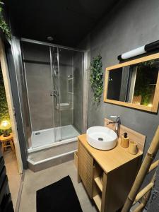 Ένα μπάνιο στο Jungle room Poitiers