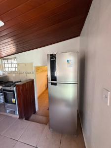 Kuchyň nebo kuchyňský kout v ubytování Chalé Coração da Zilda