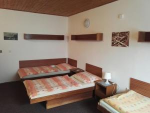 Postel nebo postele na pokoji v ubytování Penzion Tenis