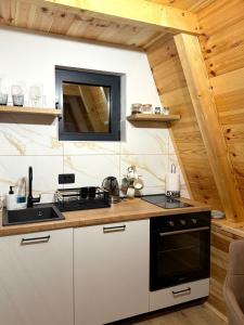 Una cocina o cocineta en HomelandNest