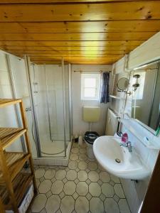 Phòng tắm tại Friesenhaus Westerschütting