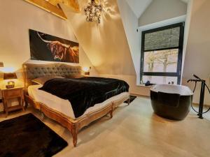 Ένα ή περισσότερα κρεβάτια σε δωμάτιο στο Holiday apartment with 2 bedrooms