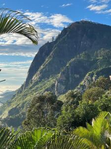 a mountain in the middle of a forested mountain at Ella Berg Haven in Ella
