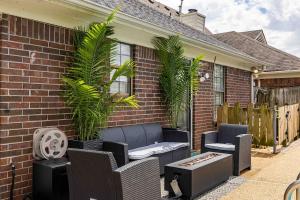 Et opholdsområde på Cori's Pool House