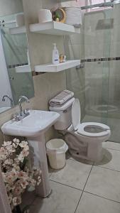 Phòng tắm tại casa santacruz