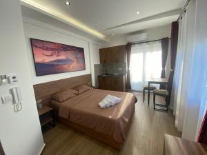 Postel nebo postele na pokoji v ubytování M Corner