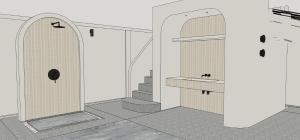 a bathroom with a sink and a mirror at Siwara poolvilla in Jomtien Beach