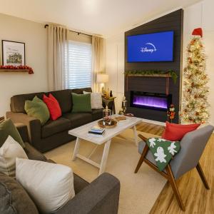 Posezení v ubytování Beautiful Condo by Park Entrance