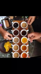a group of cups of coffee on a table at Ubud Classic Day Trip in Pesanggaran