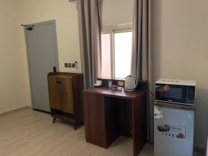 Kuchyň nebo kuchyňský kout v ubytování ضيافه الزمرد