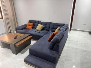 Χώρος καθιστικού στο Bling apartments