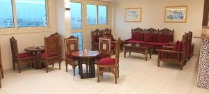 Posezení v ubytování Eco green pyramids hotel