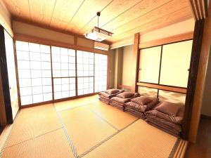 Posezení v ubytování Snow base Iiyama