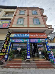 a store front of a hotel and hostel at Alex Hostel in Ha Long