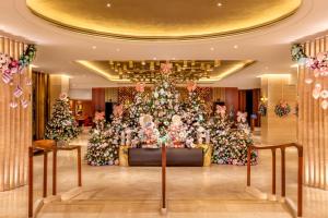 Ο χώρος του λόμπι ή της ρεσεψιόν στο London Hilton on Park Lane