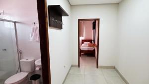 Koupelna v ubytování Piritiba Hotel