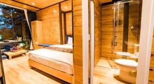 Phòng tắm tại Dragon Dalat Hotel