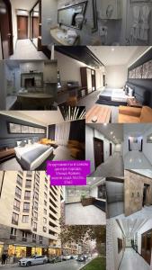 a collage of four pictures of a apartment at Mali Home in Yerevan
