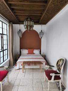 Χώρος καθιστικού στο Riad MAGE Marrakech