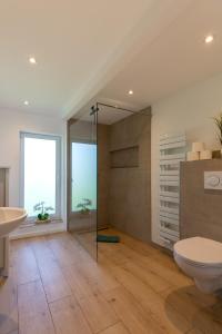 Phòng tắm tại Ferienhaus DeichKate