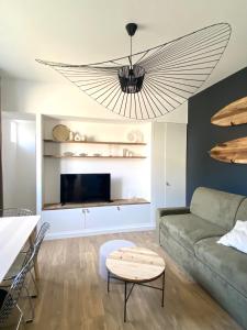 Televiisor ja/või meelelahutuskeskus majutusasutuses Berck Sable, 4 personnes 200 plage