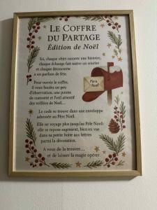 Un certificado, premio, letrero u otro documento en L'écrin des Forges maison cosy 1 à 6 voyageurs