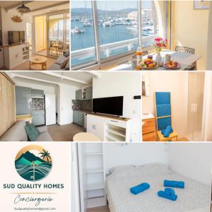 Μια τηλεόραση ή/και κέντρο ψυχαγωγίας στο Les Terrasses du PortVUE PortClimWifiParking