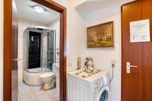 Koupelna v ubytování Alb-Rosa + 59 fotografií