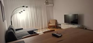 Μια τηλεόραση ή/και κέντρο ψυχαγωγίας στο Nice and cozy apartment