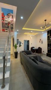 Posezení v ubytování Quantum Havens Apartment - Amsterdam