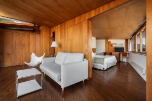 Posezení v ubytování A casa de Aldán