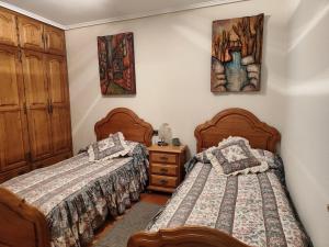 Ένα ή περισσότερα κρεβάτια σε δωμάτιο στο Caserío en Arrieta