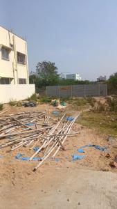 a pile of wood on a construction site at Hotel classic inn in Hyderabad