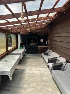 Posezení v ubytování Cabana LoSt Ventoc + 17 fotografií