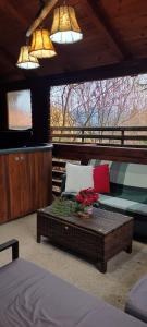 TV a/nebo společenská místnost v ubytování Casa AyA Colibita