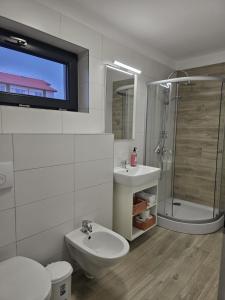 Et badeværelse på Casa Manu