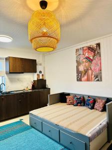 Postel nebo postele na pokoji v ubytování Caro Studio