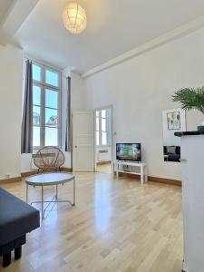 A television and/or entertainment centre at Wonderhost, les Apparts de la place Margot