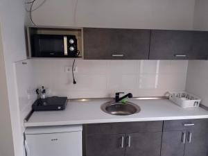 Η κουζίνα ή μικρή κουζίνα στο Happy Moments Apartman +14 φωτογραφίες