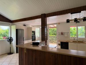 Η κουζίνα ή μικρή κουζίνα στο Le Petit Morne