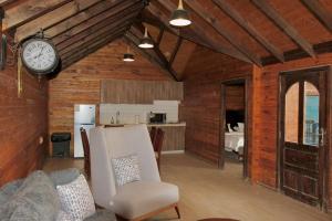 Kuchyň nebo kuchyňský kout v ubytování شالبهات اللمسة المخملية