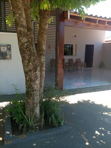 Bygningen som feriehuset ligger i