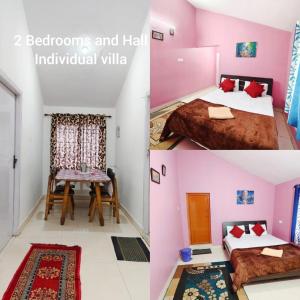 Giường trong phòng chung tại Greenland 2bed room hall villa +2 ảnh